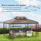 Outsunny Gazebo Replacement Canopy Top 13&