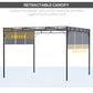 Outsunny Pergola Retractable Gazebo 10&