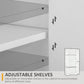 HOMCOM Freestanding Kitchen Storage Cabinet: Pantry Cabinet with Doors and Shelves for Dining Room | The Comfy Couch Canada