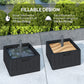 Outsunny Patio Umbrella Base Outdoor Umbrella Stand with Wheels Handles, Patio Umbrella Stand, Filled Up to 176lbs with Stand or 110lbs with Water for Garden, Poolside, Black | The Comfy Couch Canada