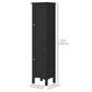 kleankin Freestanding Tall Bathroom Cabinet Organizer Adjustable Shelves Cupboards 15" x 13" x 63" Black | The Comfy Couch Canada