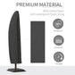 Outsunny Patio Umbrella Cover 87-Inch for Outdoor Offset Furniture Protector Black | The Comfy Couch Canada