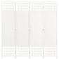 HOMCOM 4-Panel Folding Room Separator: Portable Privacy Screen Indoor Office Divider, White | The Comfy Couch Canada
