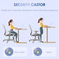 Vinsetto Office Chair, Small Computer Desk Chair with Mesh Back, Swivel Security Castors, Arm, Grey | The Comfy Couch Canada