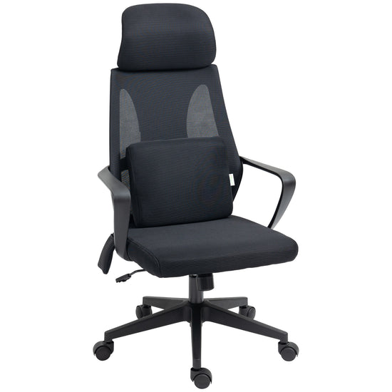 Vinsetto Ergonomic Mesh Office Chair: High-Back, Lumbar Support, Headrest & Rocking Function | The Comfy Couch Canada