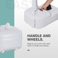 kleankin Portable Camping Sink with Towel Holder Soap Dispenser Hand Wash Station Rolling Wheels Outdoor Hygiene | The Comfy Couch Canada
