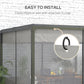 Outsunny Pergola Gazebo Curtains for 10&