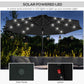 Outsunny 9ft Solar LED Outdoor Patio Umbrella: Black Tilt Canopy Sunshade for Evening Gatherings | The Comfy Couch Canada