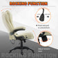HOMCOM Massage Office Chairs Computer Executive Ergonomic Heated Vibrating Beige | The Comfy Couch Canada