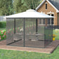 Outsunny Replacement Mosquito Netting for Gazebo 10&