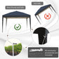 Outsunny 10 x 10ft Folding Pop Up Tent Outdoor Gazebo Canopy with Carrying Bag, Black.