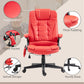 HOMCOM Heated Massage Office Chair High Back Executive with Vibrating, Swivel, Ergonomic Faux Leather | The Comfy Couch Canada