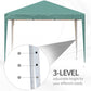 Outsunny 10x10ft Folding Pop Up Tent Outdoor Gazebo Canopy w/ Carrying Bag Blue.