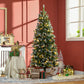 HOMCOM 6ft Tall Pencil Artificial Christmas Tree, Holiday D̩cor with 390 Snow Flocked Branches, Green | The Comfy Couch Canada