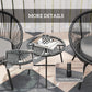 Outsunny 3 Piece Wicker Patio Furniture Set with Soft Seat Cushions, Tempered Glass Tabletop, Bistro Set for Garden, Black | The Comfy Couch Canada