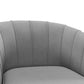 HOMCOM Elegant Living Accent: Fabric Armchair with Gold Metal Legs for Home Office, Bedroom, Grey Finish | The Comfy Couch Canada