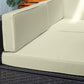 Outsunny 7pc Rattan Patio Furniture Set Outdoor Garden Wicker Sofa Conversation Sectional w/ Cushion | The Comfy Couch Canada