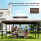 Outsunny Gazebo Replacement Canopy Top 13&