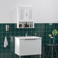 kleankin Modern White Wall Cabinet: 2-Door Bathroom Organizer with Storage Shelf for Streamlined Kitchen & Laundry Areas | The Comfy Couch Canada