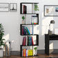 HOMCOM 5-Tier Modern Bookcase Display Shelf Storage Room Divider for Living Room Home Office White | The Comfy Couch Canada