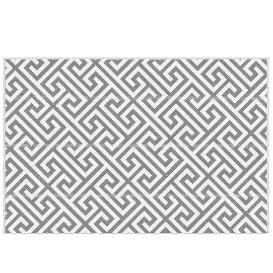 Outsunny Reversible Outdoor RV Rug, Patio Floor Mat, 5&
