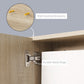 Kleankin Natural Wall Cabinet: 23.5" Bathroom Mirror Organizer with 5 Open Shelves for Tidy Storage | The Comfy Couch Canada