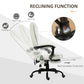 Vinsetto Ergonomic Reclining Office Chair with 7-Point Vibrating Massage, Footrest, Height Adjustable Swivel Executive Chair  White | The Comfy Couch Canada