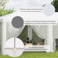 Outsunny Shaded Sanctuary: 19x9ft Party Tent Gazebo Canopy, Outdoor Sun Shade with Mosquito Netting, White Elegance | The Comfy Couch Canada