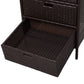 Outsunny Rattan Wicker Patio Organizer 32 Poolside Storage Cabinet with 3 Drawers Bathroom Garden Outdoor | The Comfy Couch Canada