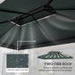 Outsunny Gazebo Replacement Canopy 13&