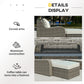 Outsunny 3 Piece Patio Furniture Set Aluminum Frame Outdoor Rattan Sofa Sectional Conversation Set Beige | The Comfy Couch Canada