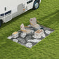 Outsunny Reversible Outdoor RV Rug, Patio Floor Mat, 6&