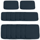 Outsunny Outdoor 14pc Patio Rattan Sofa Set Cushion Polyester Cover Replacement Set - No Cushion Included Blue | The Comfy Couch Canada