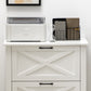Vinsetto Vertical File Cabinet Home Office Solution A4 Hanging Bars 29.9"x19.7"x30.3" White | The Comfy Couch Canada