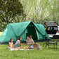 Outsunny 5-6 Person Family Tent, Outdoor Camping Tent with Lighting Hook, Carrying Bag for Camping, Hiking and Travelling, Green | The Comfy Couch Canada