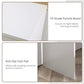 HOMCOM L Shaped Desk Corner Computer Table with Storage Cabinet Shelf Study Writing Home Office White.