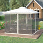 Outsunny Replacement Mosquito Netting for Gazebo 10&