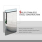Kleankin Stainless Steel Mirror Cabinet: Sleek Wall-Mounted Bathroom Storage with Sliding Door & 3-Tier Shelf | The Comfy Couch Canada
