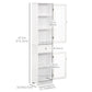 kleankin Tall Slim Bathroom Storage Cabinet: 3-Tier Shelf Drawer, Linen Tower, Free Standing Organizer, White | The Comfy Couch Canada