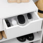 HOMCOM Space-Saving Shoe Rack: 7-Tier Organizer with Drawer & 11 Open Shelves for 17 Pairs, White | The Comfy Couch Canada