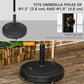 Outsunny Patio Umbrella Stand 20.9" Round with Lockable Wheels 51lb Heavy Duty Base Black | The Comfy Couch Canada