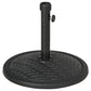 Outsunny 31lb Concrete Patio Umbrella Base: Outdoor Round Weight Stand for Lawn, Deck & Garden, Black | The Comfy Couch Canada