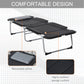Outsunny Folding Camping Cot Sleeping Bed for Adults Office Outdoor Hiking Portable Black | The Comfy Couch Canada