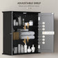 HOMCOM Wall Mount Over Toilet Bathroom Medicine Cabinet with Adjustable Shelves 2 Door Storage | The Comfy Couch Canada