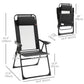 Outsunny Dual Camping Delight: Double Foldable Reclining Camping Chairs with Headrest, Black | The Comfy Couch Canada