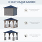 Outsunny Hardtop Gazebo 10&