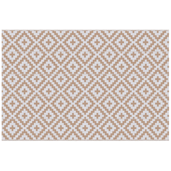 Outsunny Reversible Outdoor RV Rug, Patio Floor Mat, 6&