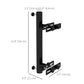 Outsunny Patio Umbrella Holder Stand for Deck Railing, Umbrella Deck Mount Bracket with Adjustable Clamps, Black | The Comfy Couch Canada