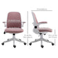 Vinsetto Breathable Fabric Office Chair 360° Swivel Task Chair with Flip-up Arms Adjustable Height Desk Chair Pink | The Comfy Couch Canada