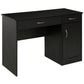 HOMCOM Computer Desk with Drawers Cabinet Adjustable Shelf Home Office Bedroom Compact Workstation Space Saving Design Black | The Comfy Couch Canada